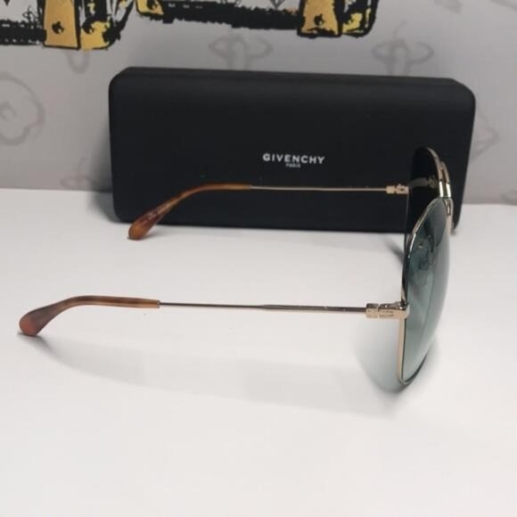New Authentic Givenchy GV7144/S PEF/EZ Sunglasses – Green/Gold Gradient - Picture 10 of 13